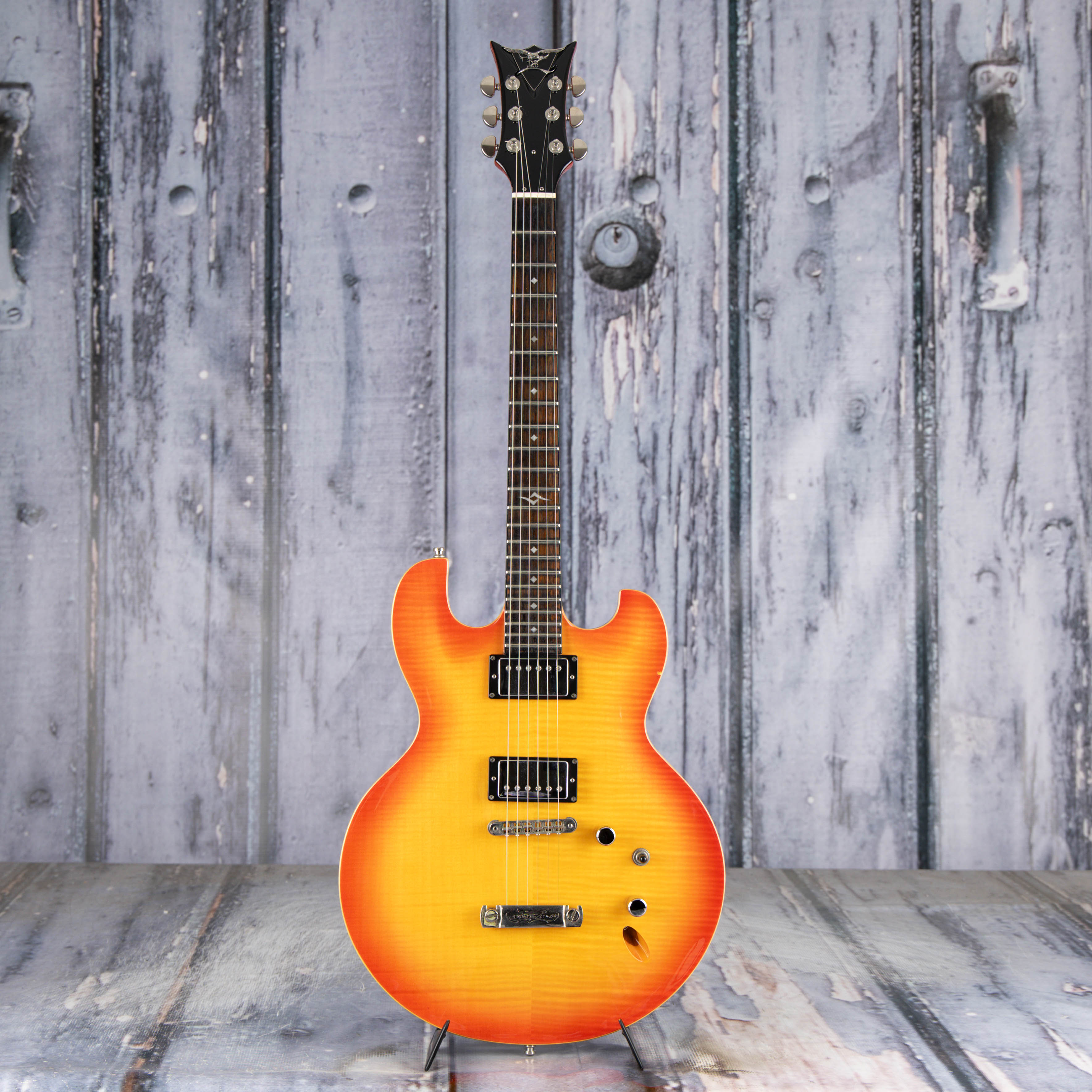 Used DBZ Imperial Electric Guitar, Cherry Sunburst, front