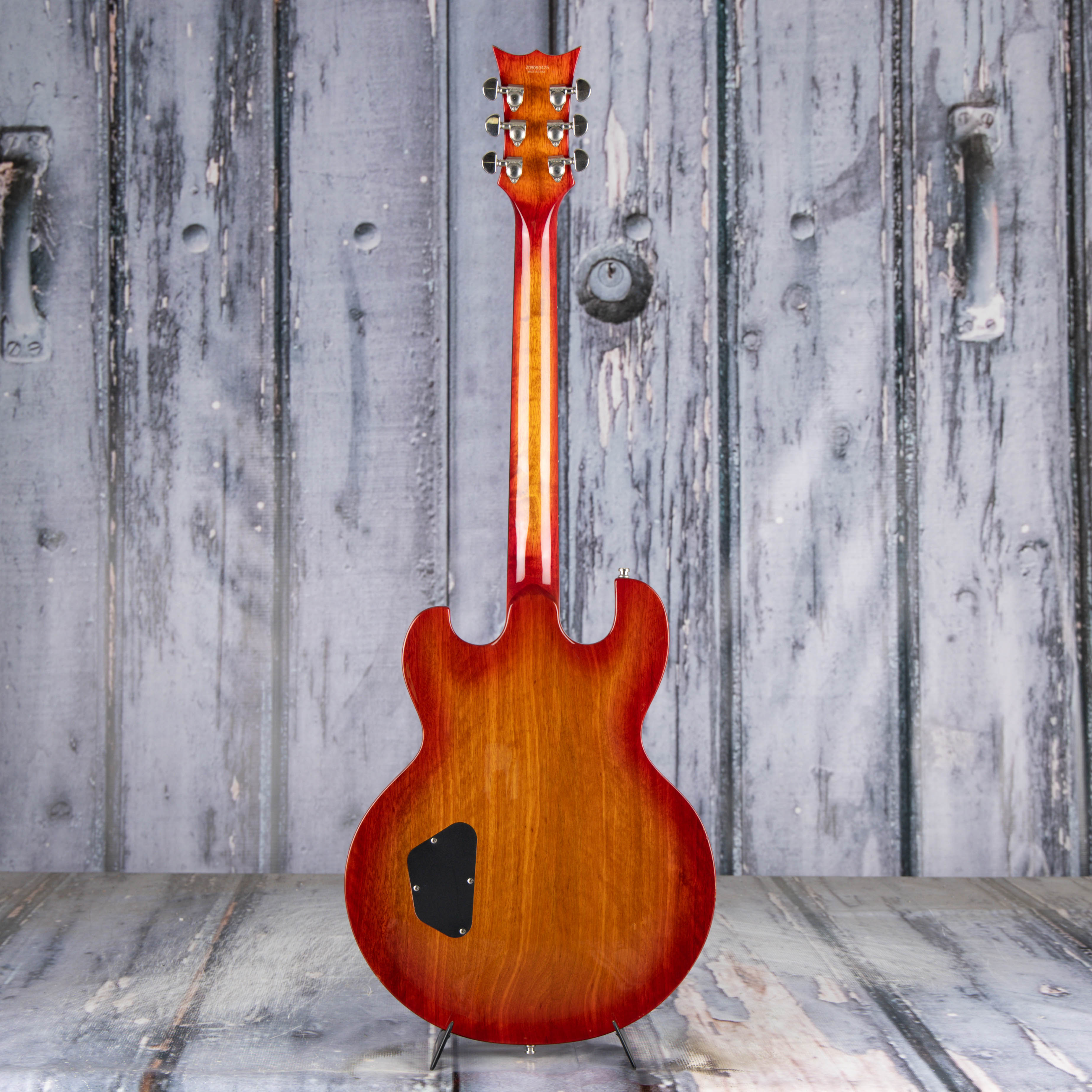 Used DBZ Imperial Electric Guitar, Cherry Sunburst, back