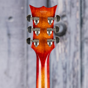 Used DBZ Imperial Electric Guitar, Cherry Sunburst, back headstock