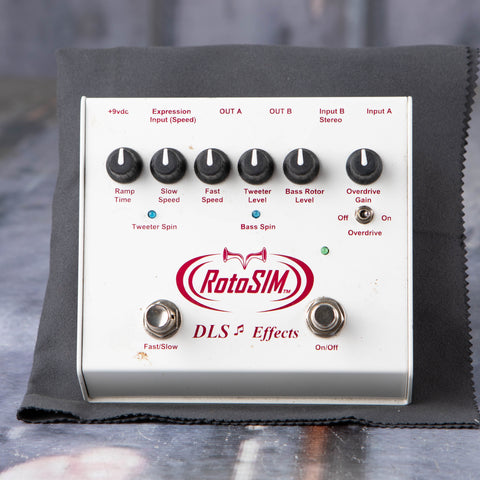 Used DLS Effects RotoSIM Effects Pedal, front