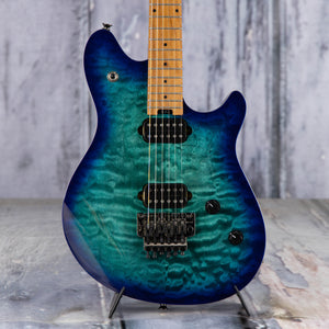 Used EVH Wolfgang Standard QM Electric Guitar, 2020, Chlorine Burst, front closeup