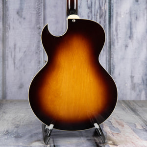 Used Eastman AR371CE Hollowbody Guitar, 2010, Sunburst, back closeup