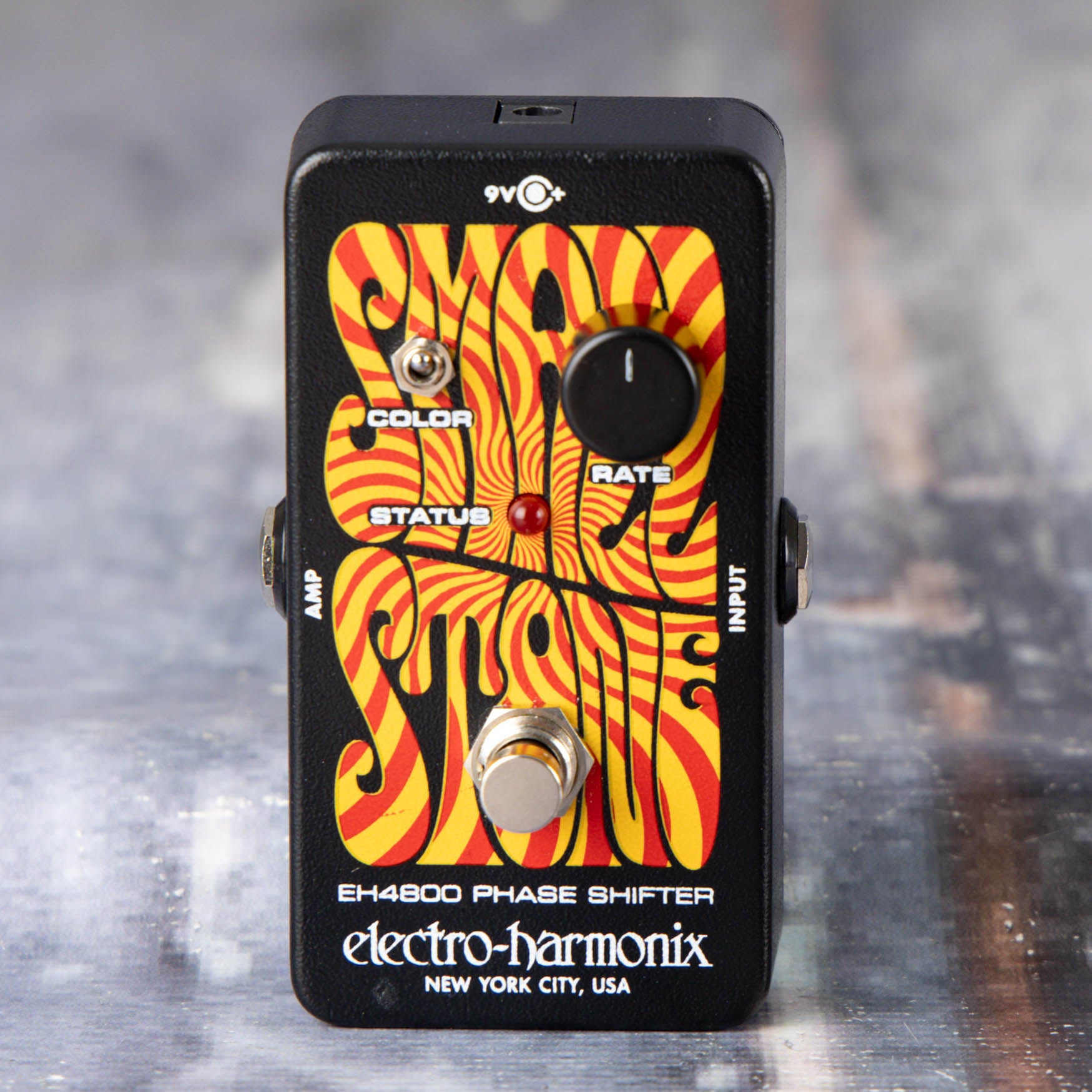 Used Electro-Harmonix Small Stone Analog Phase Shifter Effects Pedal, front