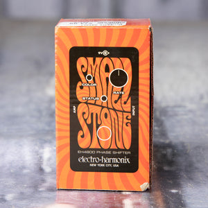 Used Electro-Harmonix Small Stone Analog Phase Shifter Effects Pedal, box