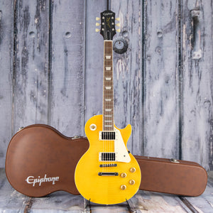 Used Epiphone 1959 Les Paul Standard Electric Guitar, 2023, Lemon Amber Flame Top, case