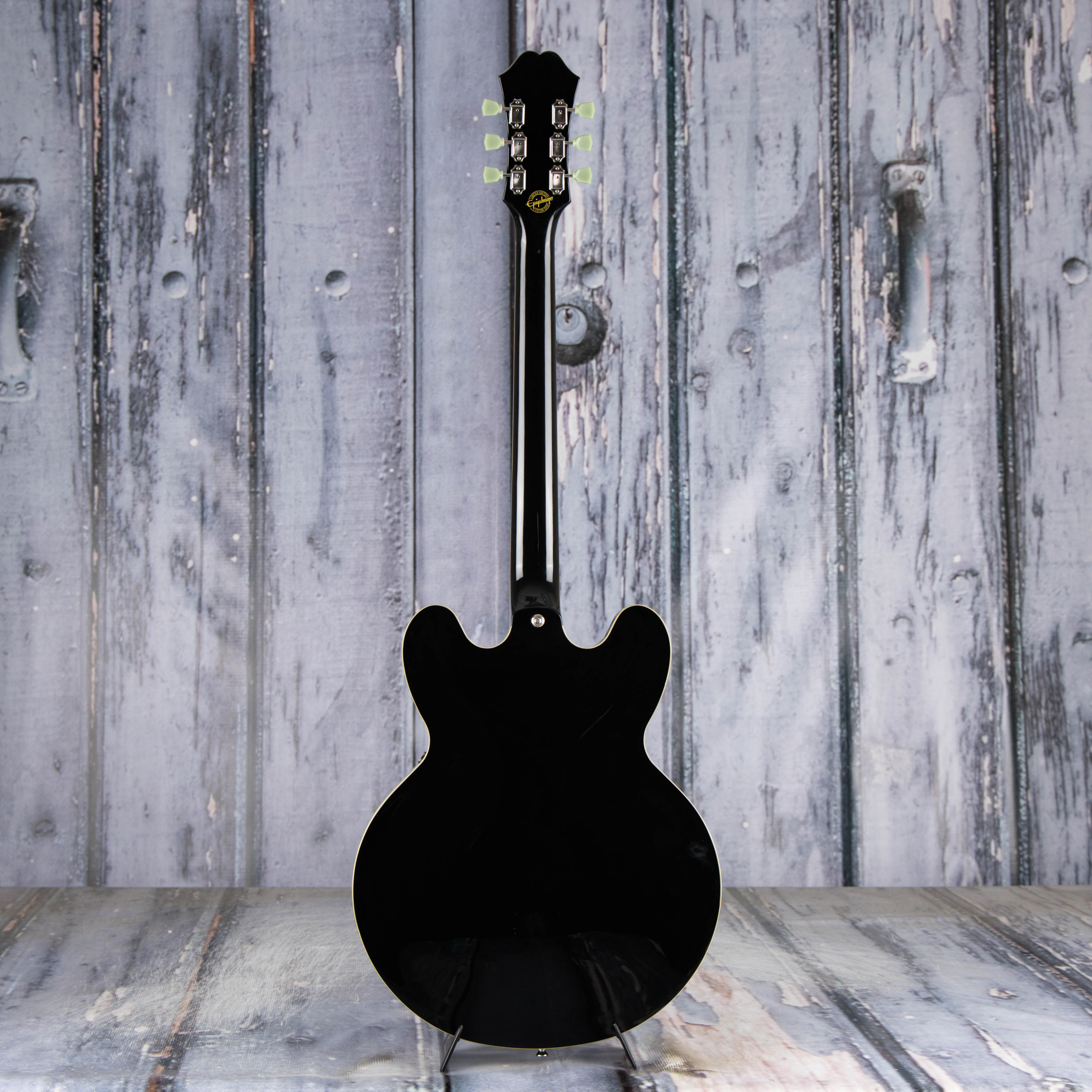 Used Epiphone ES-335 PRO Semi-Hollowbody Guitar, Ebony, back
