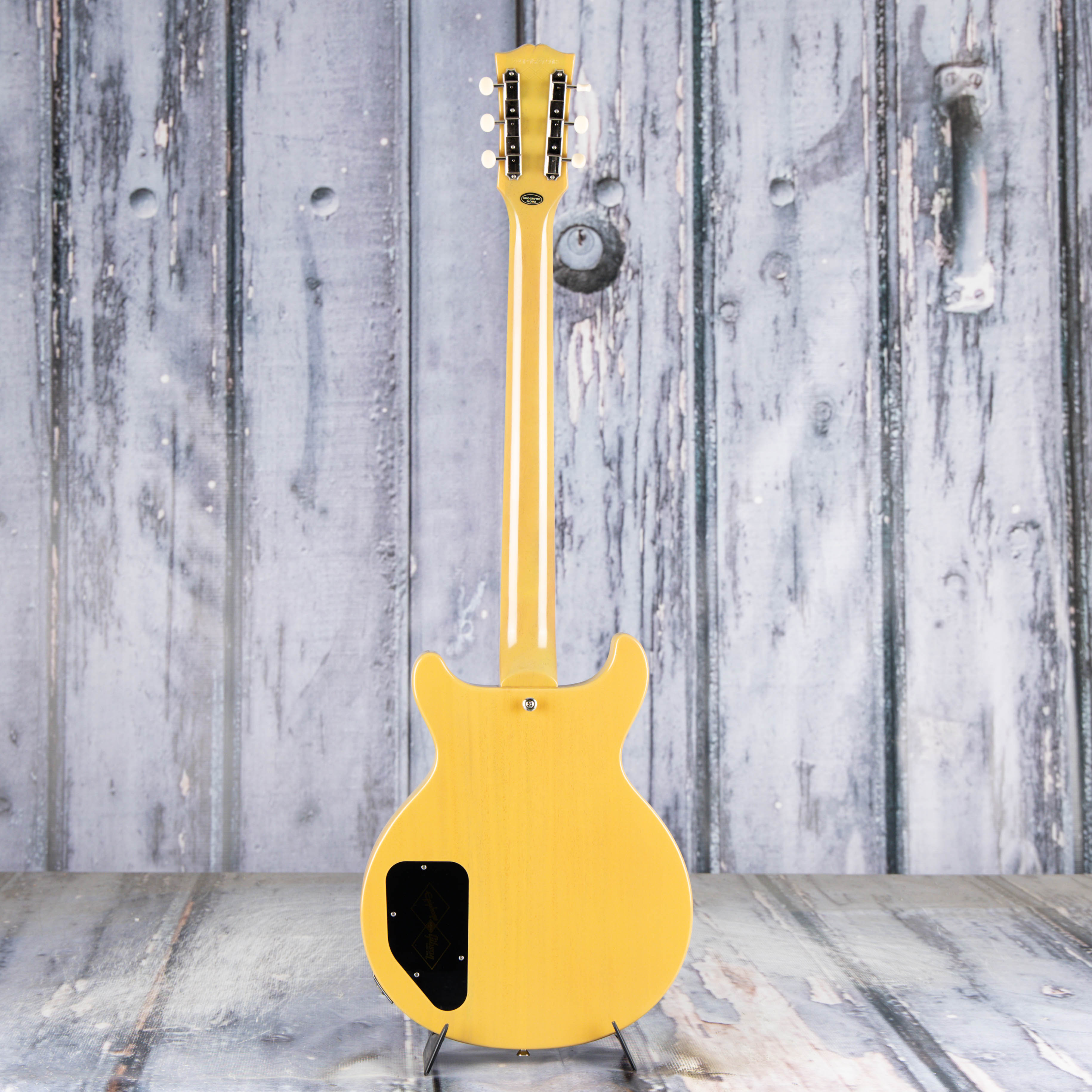 Used Epiphone Inspired By Gibson Custom 1960 Les Paul Special Double Cut Reissue Electric Guitar, TV Yellow, back