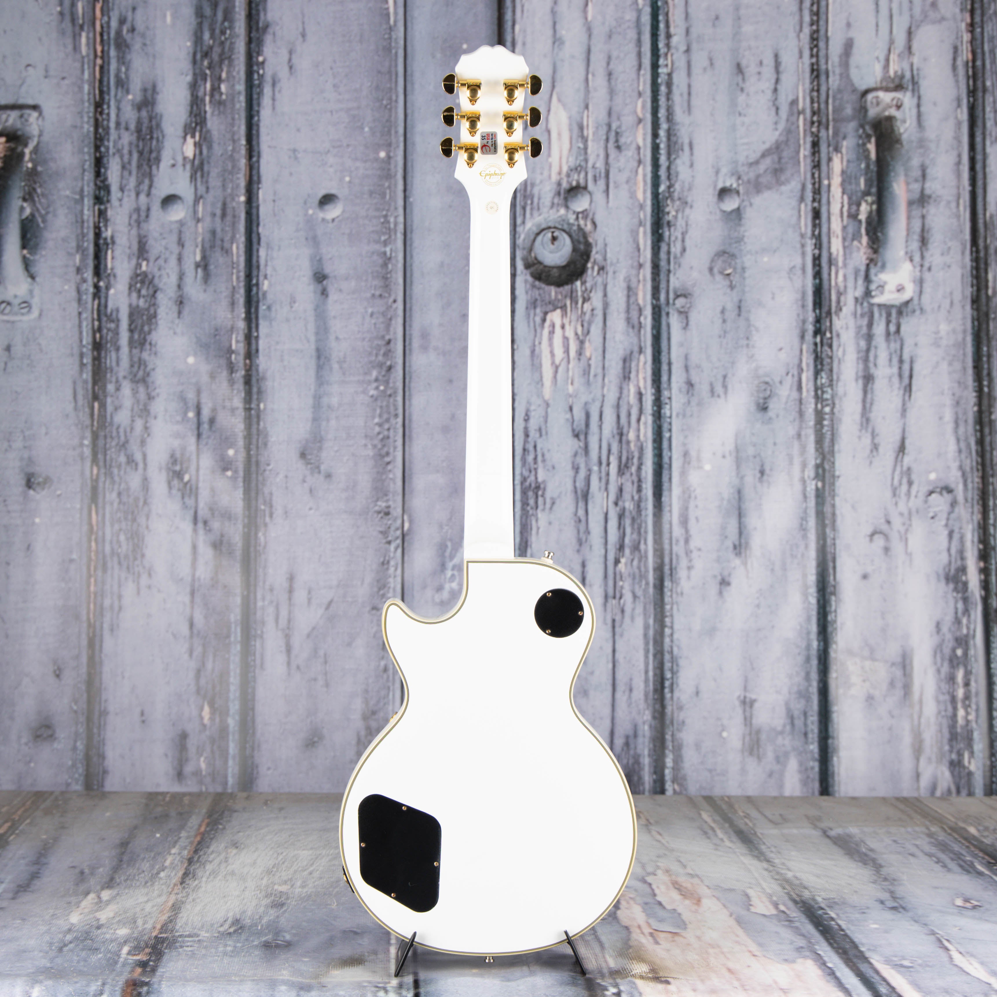 Used Epiphone Les Paul Custom PRO Electric Guitar, Alpine White, back