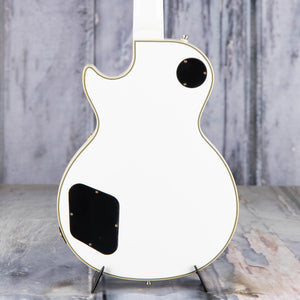 Used Epiphone Les Paul Custom PRO Electric Guitar, Alpine White, back closeup