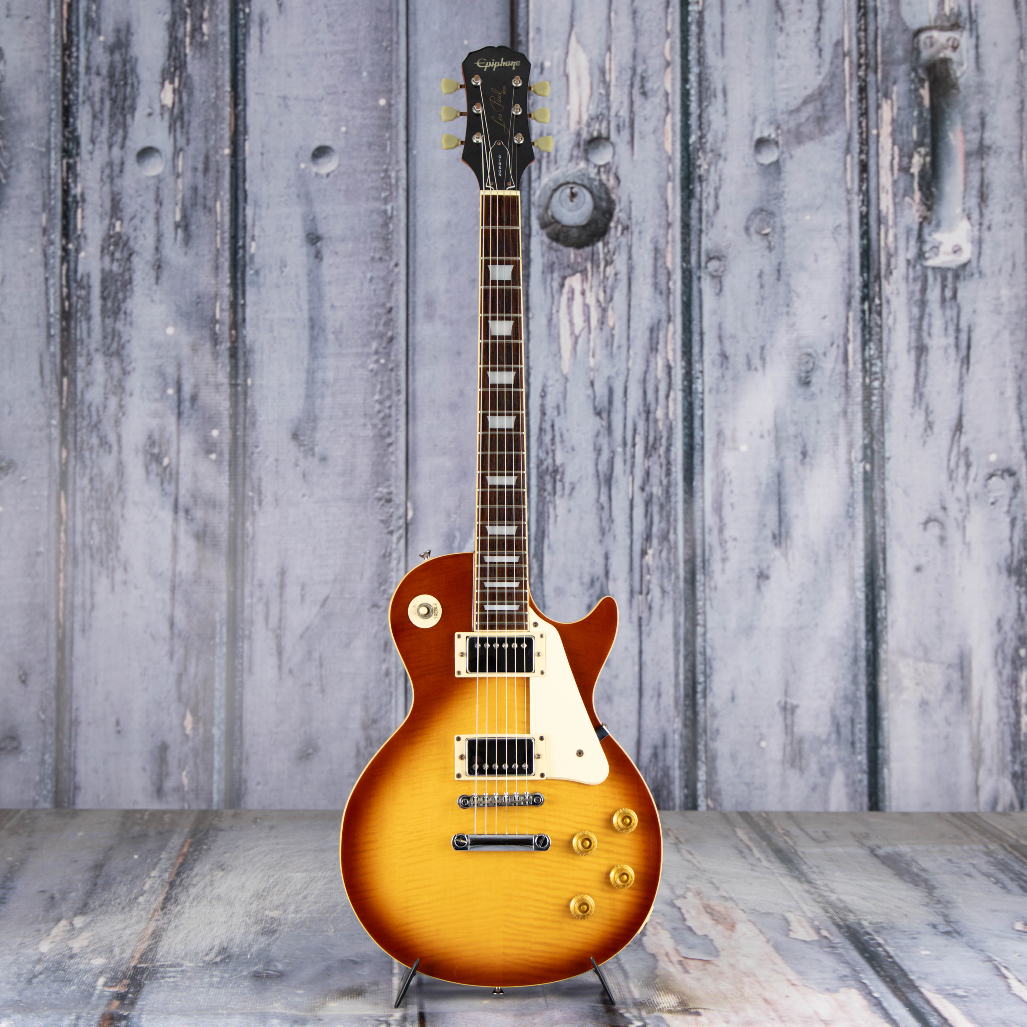 Used Epiphone Les Paul Standard Electric Guitar, Honeyburst, front