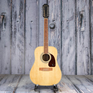Used Epiphone Songmaker DR-212 12-String Acoustic Guitar, Natural, front