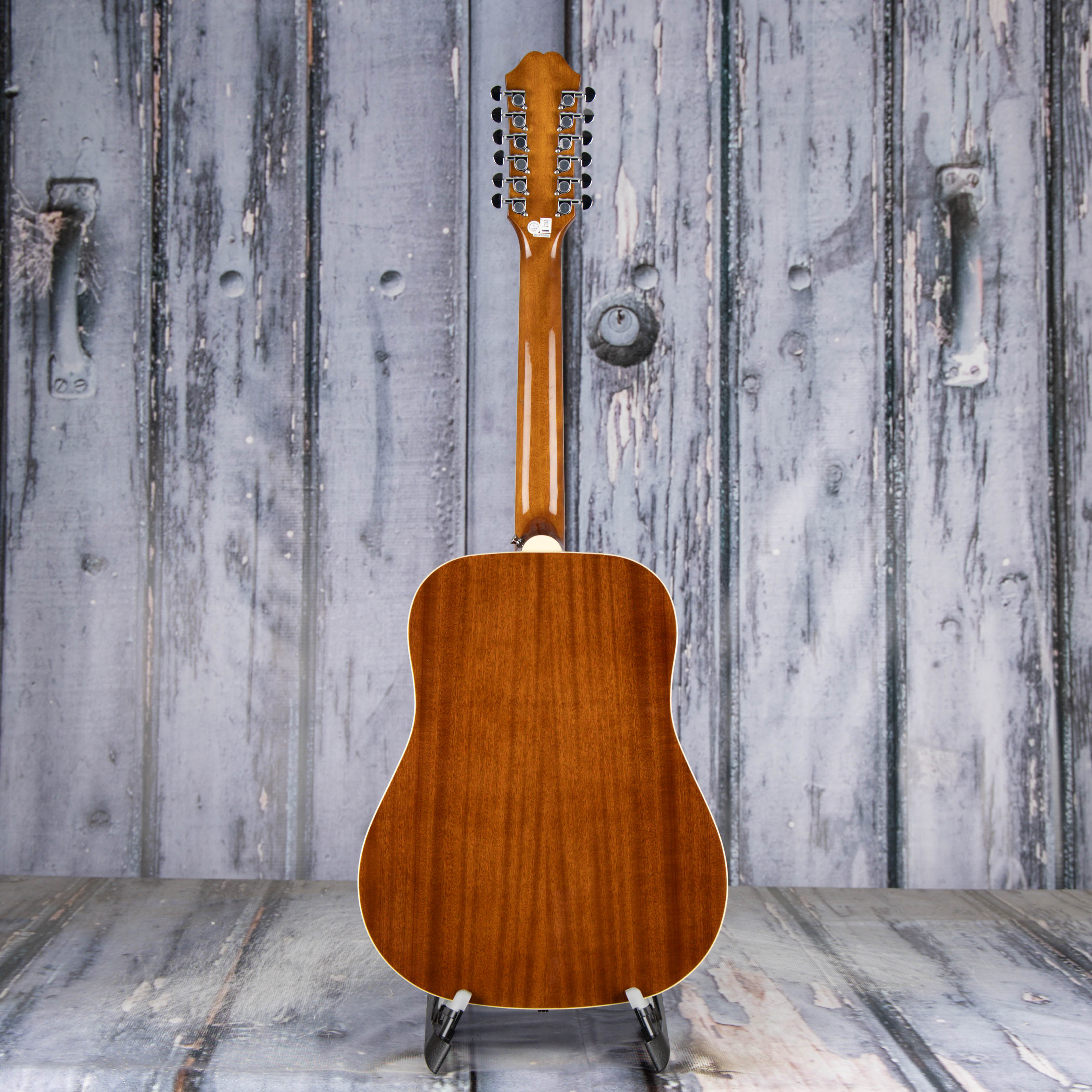 Used Epiphone Songmaker DR-212 12-String Acoustic Guitar, Natural, back