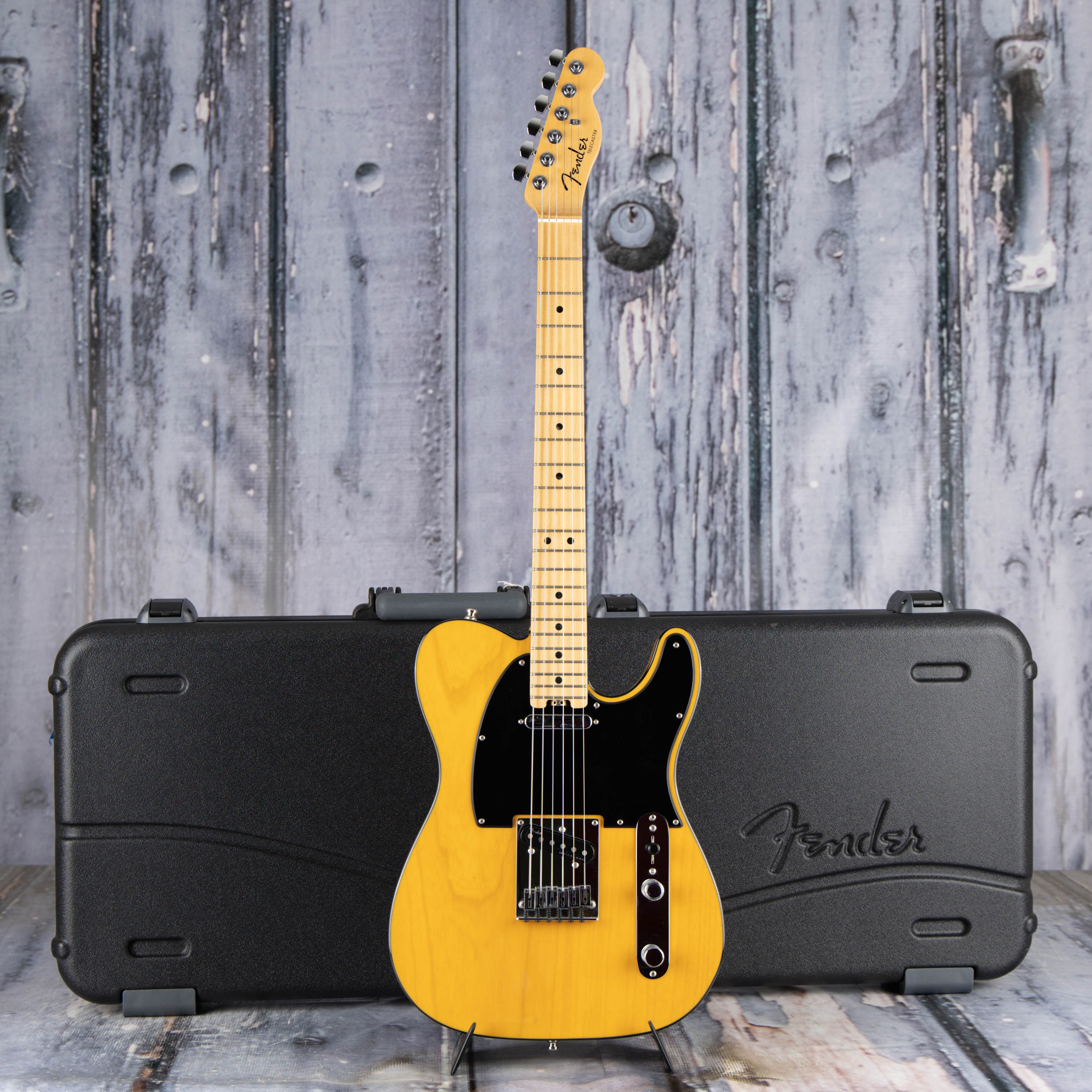 Used Fender American Elite Telecaster Electric Guitar, 2019, Butterscotch Blonde, case