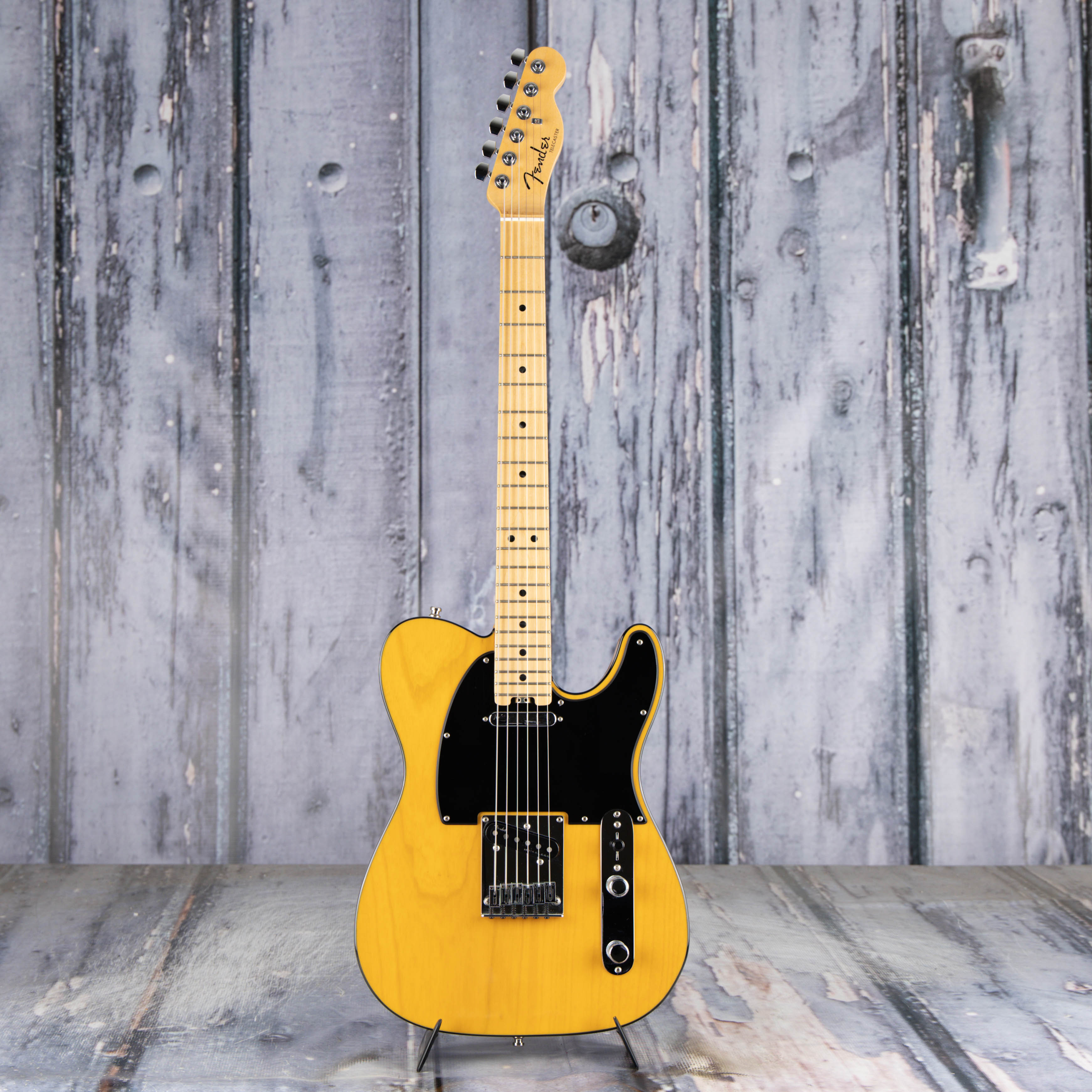 Used Fender American Elite Telecaster Electric Guitar, 2019, Butterscotch Blonde, front