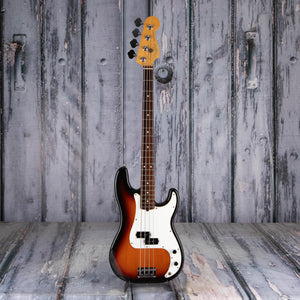 Used Fender American Standard Precision Bass Guitar, 1995, Brown Sunburst, front