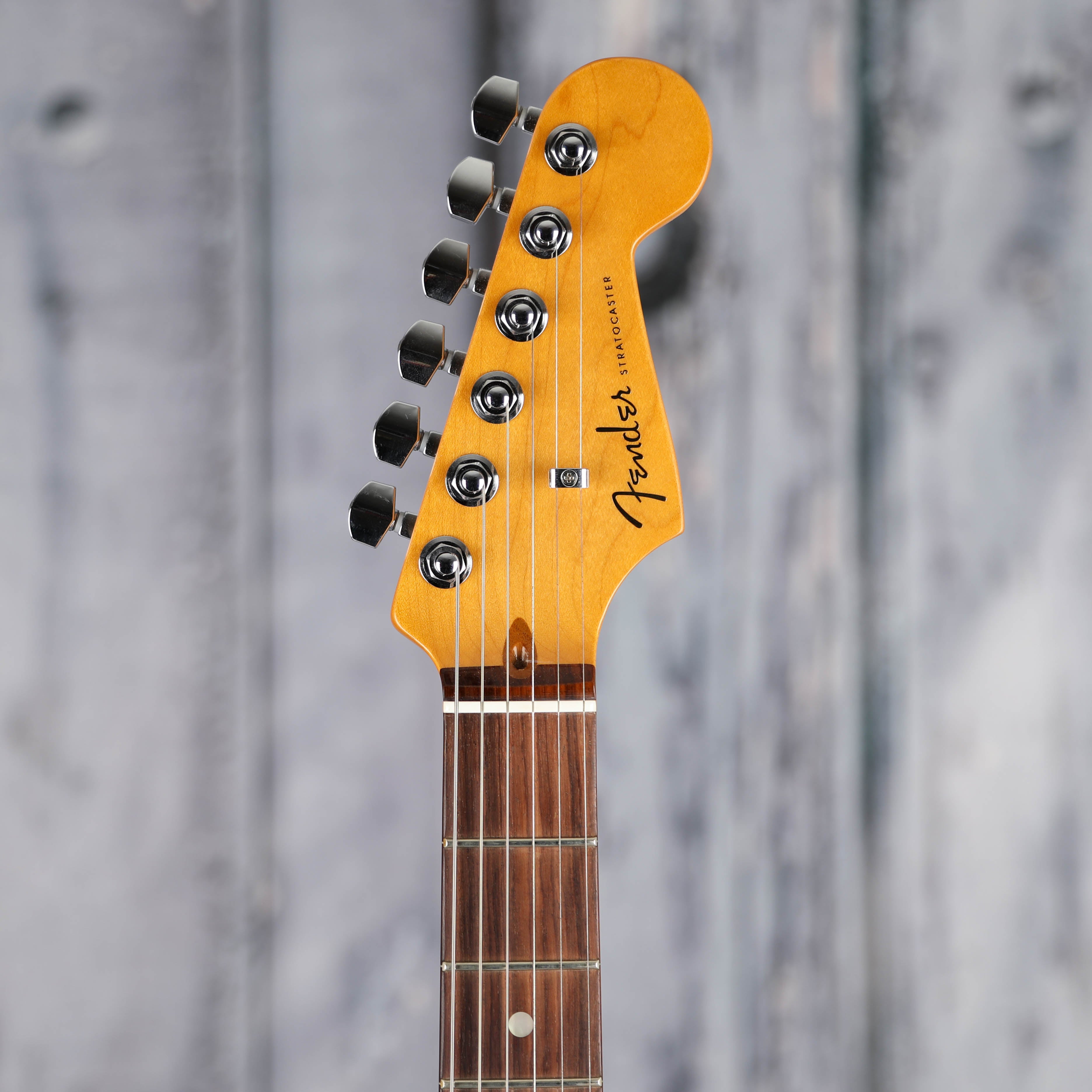 Used Fender American Ultra Stratocaster Electric Guitar, 2022, Ultraburst, front headstock