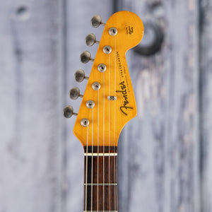 Used Fender Custom Shop 1962 Reissue Stratocaster Electric Guitar, 1988, 3-Color Sunburst, front headstock