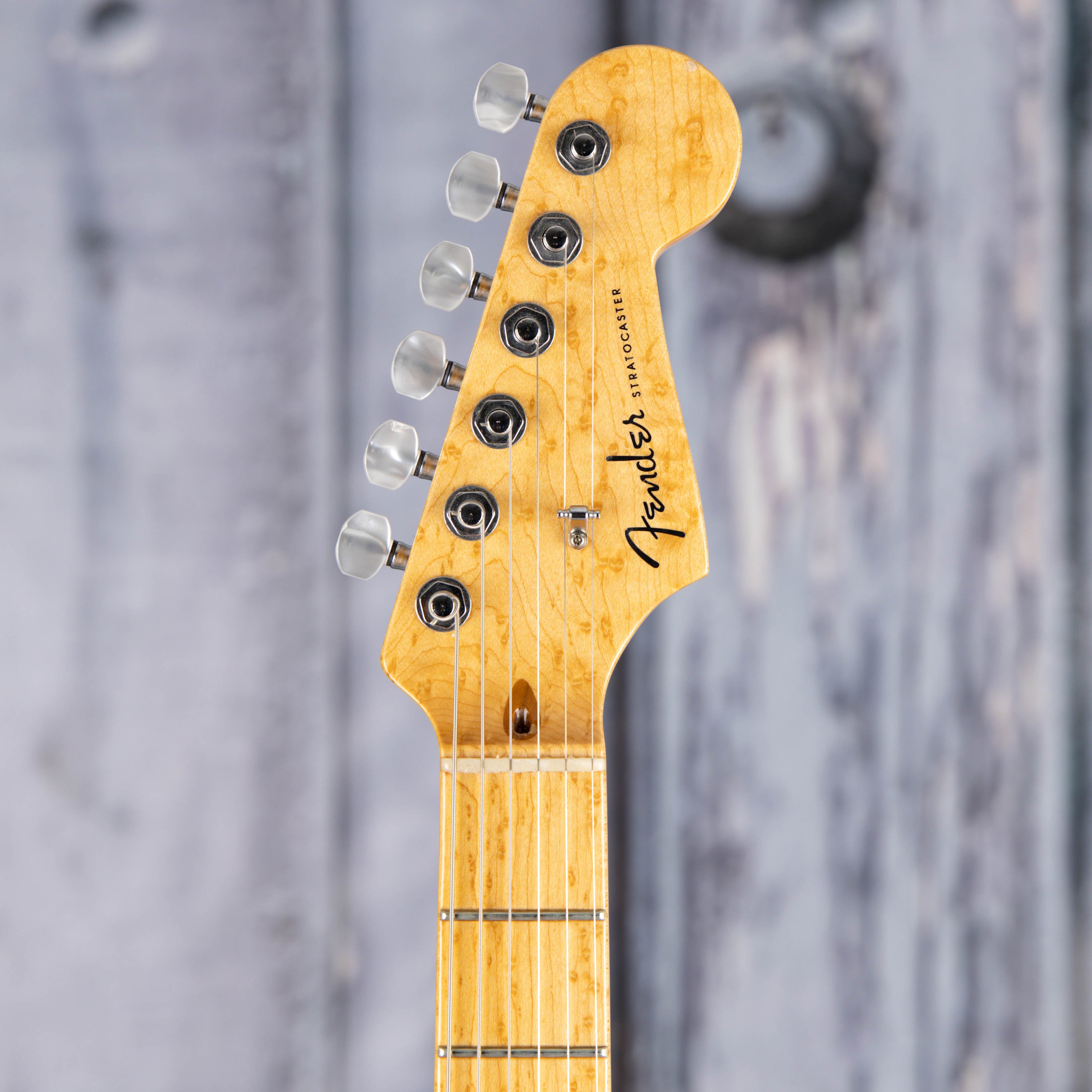Used Fender Custom Shop American Custom Stratocaster NOS Electric Guitar, 2020, Vintage Blonde, front headstock