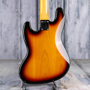 Used Fender American Vintage 1962 Jazz Bass Guitar, 1994, 3-Tone Sunburst, back closeup