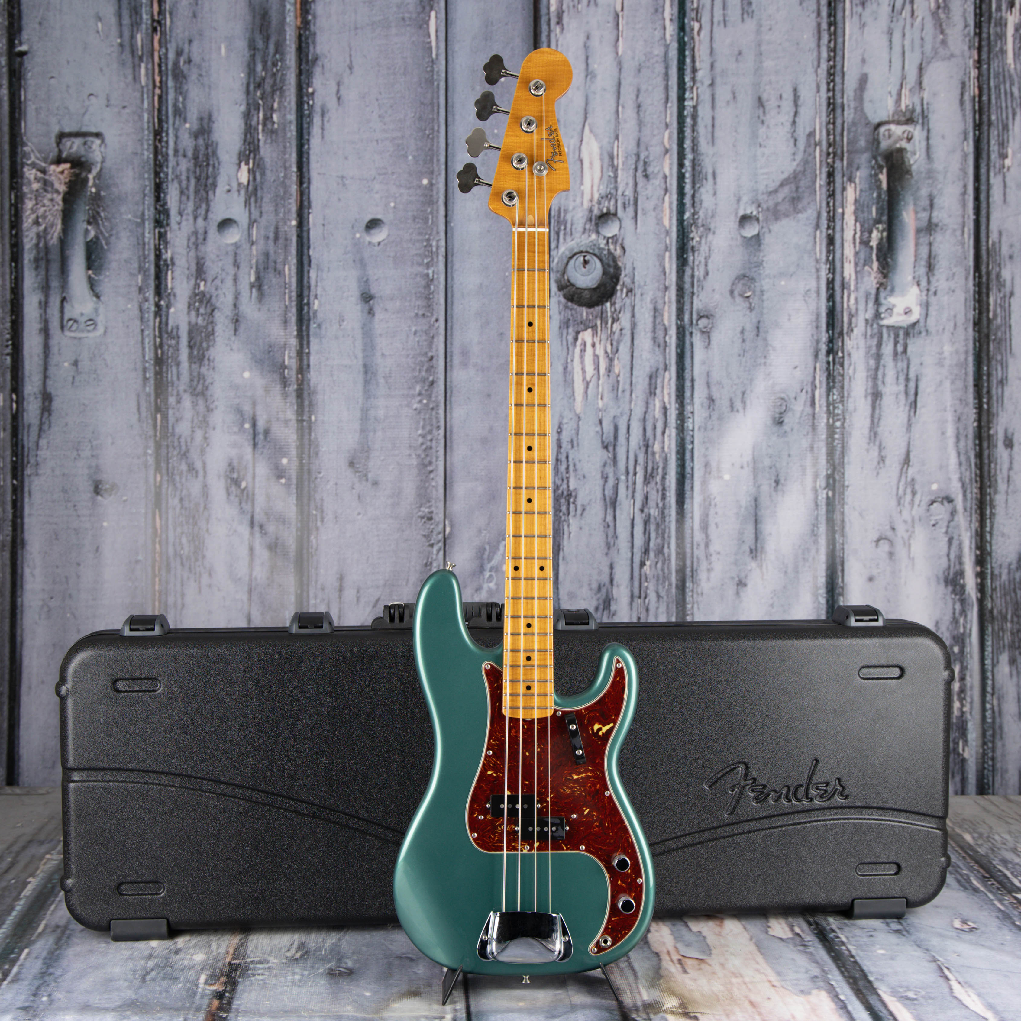 Used Fender Custom Shop Empire '58 Precision Bass NOS Electric Bass Guitar, 2024, Sherwood Green Metallic, case