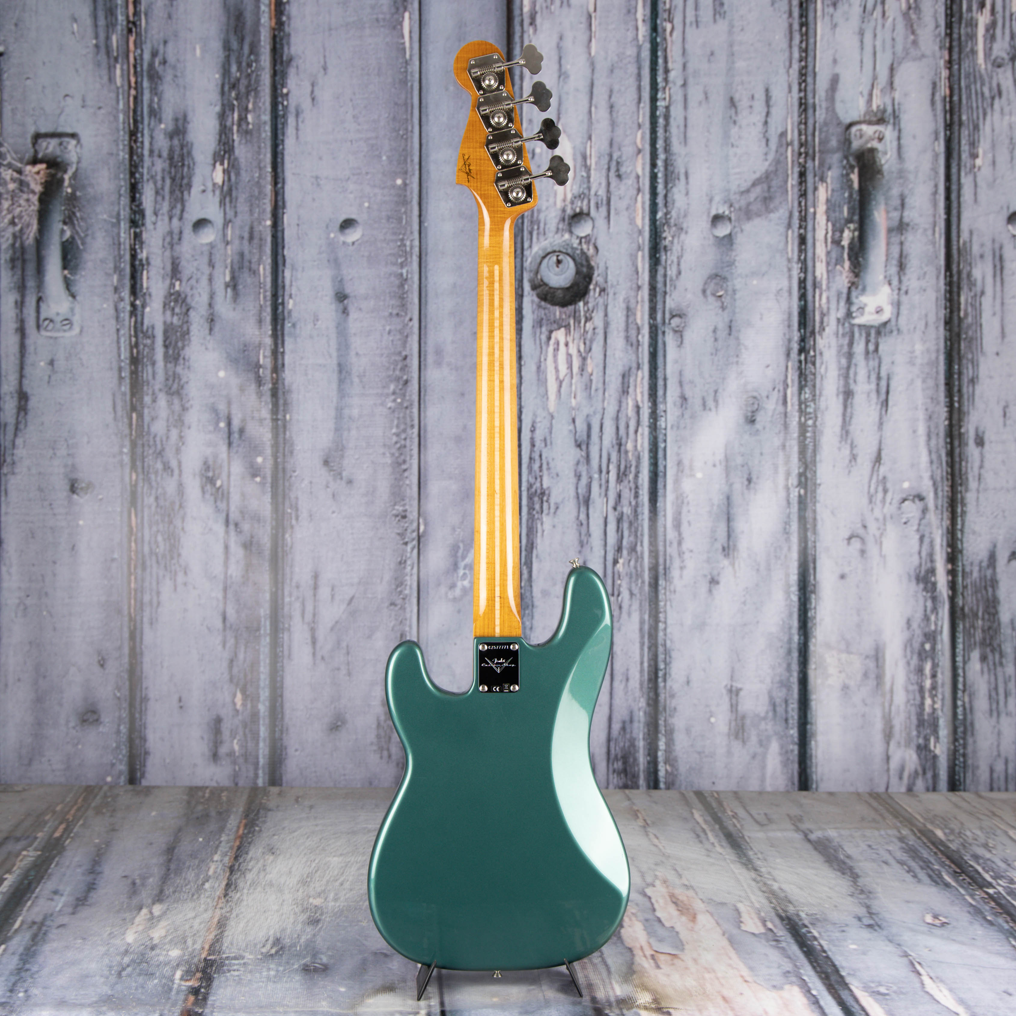 Used Fender Custom Shop Empire '58 Precision Bass NOS Electric Bass Guitar, 2024, Sherwood Green Metallic, back