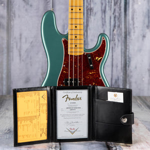 Used Fender Custom Shop Empire '58 Precision Bass NOS Electric Bass Guitar, 2024, Sherwood Green Metallic, coa