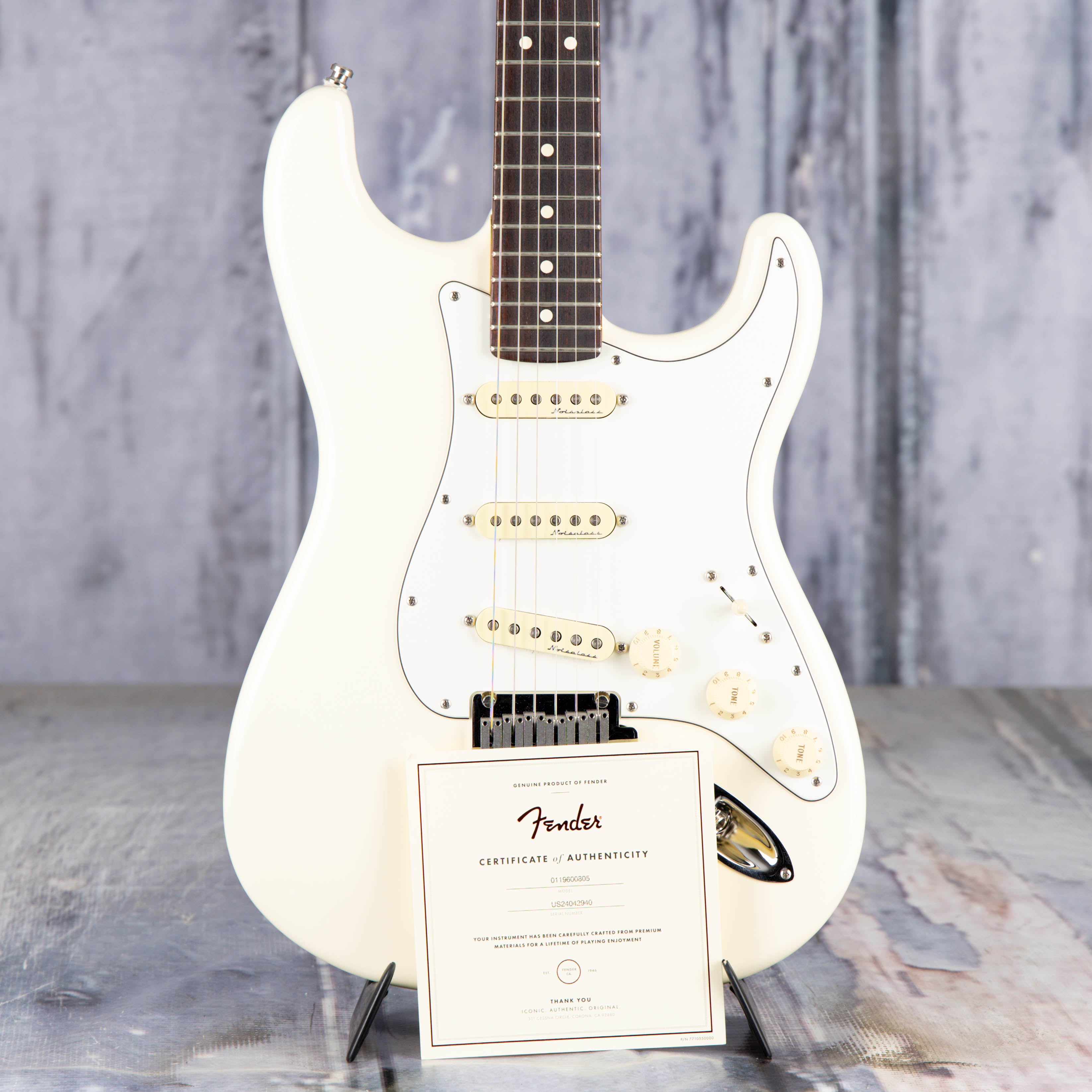 ギター Relic OlympicWhite Stratocaster Used 2024 Fender Jeff Beck Stratocaster, Olympic White | For Sale