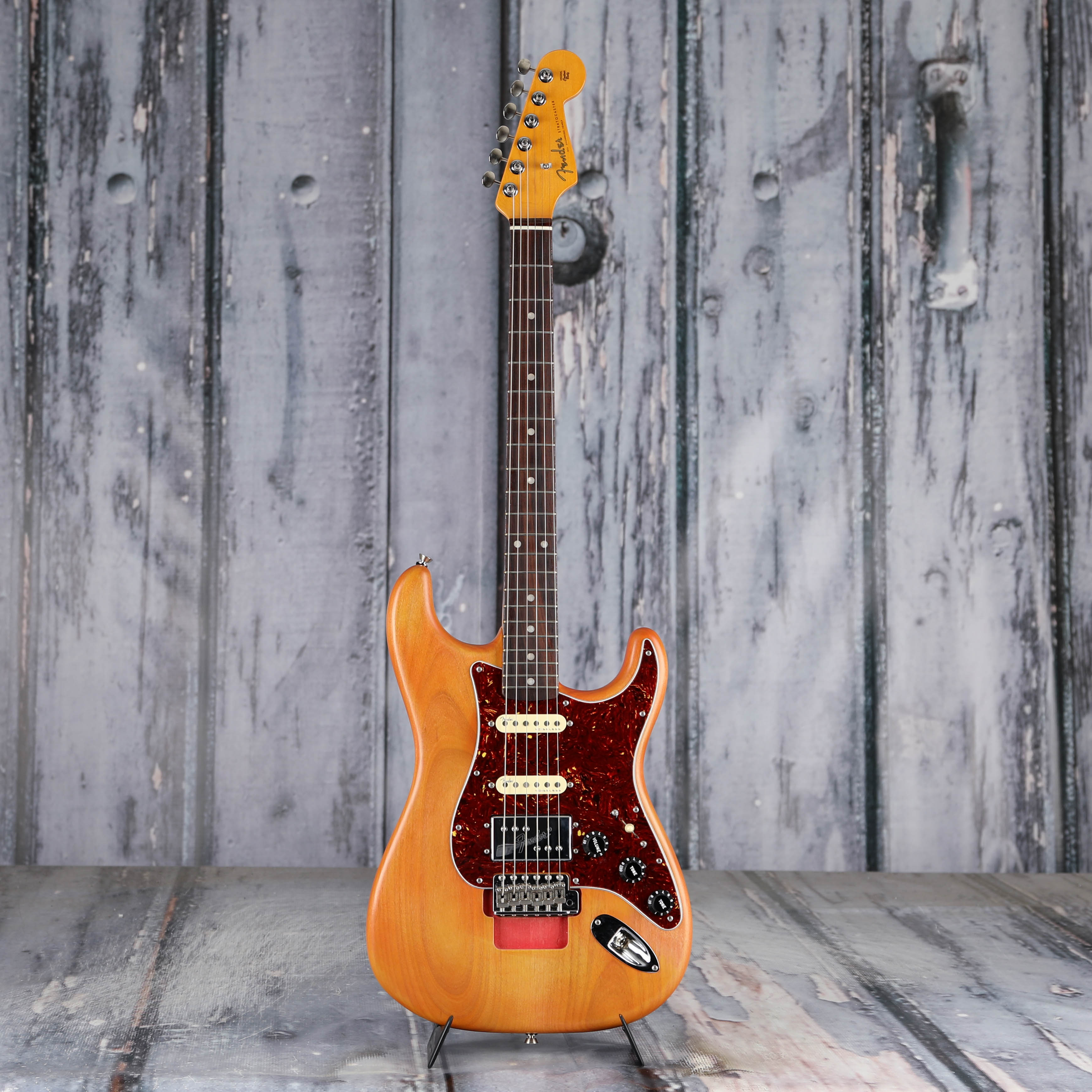 Used Fender Michael Landau Coma Stratocaster Electric Guitar, Coma Red, front