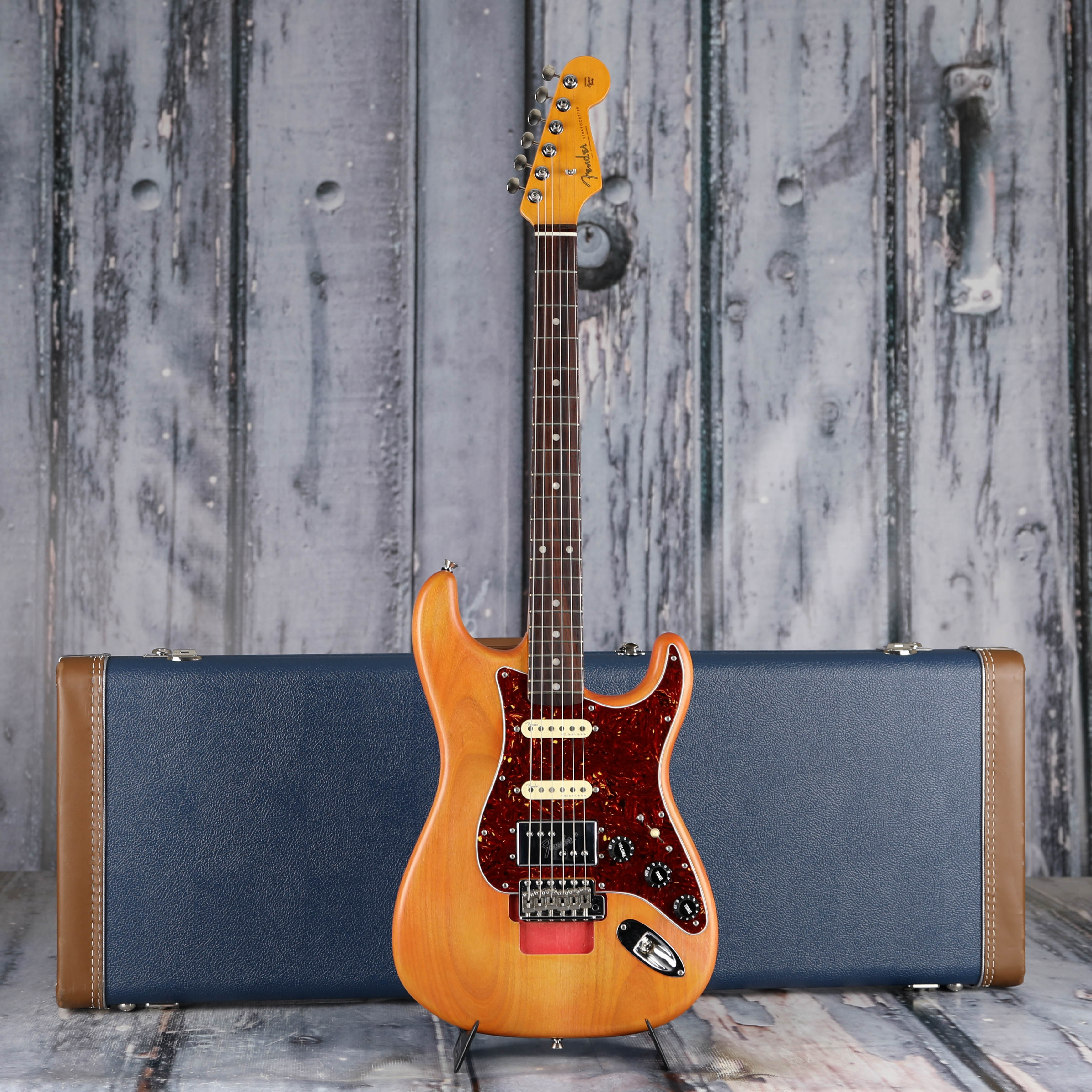 Used Fender Michael Landau Coma Stratocaster Electric Guitar, Coma Red, case