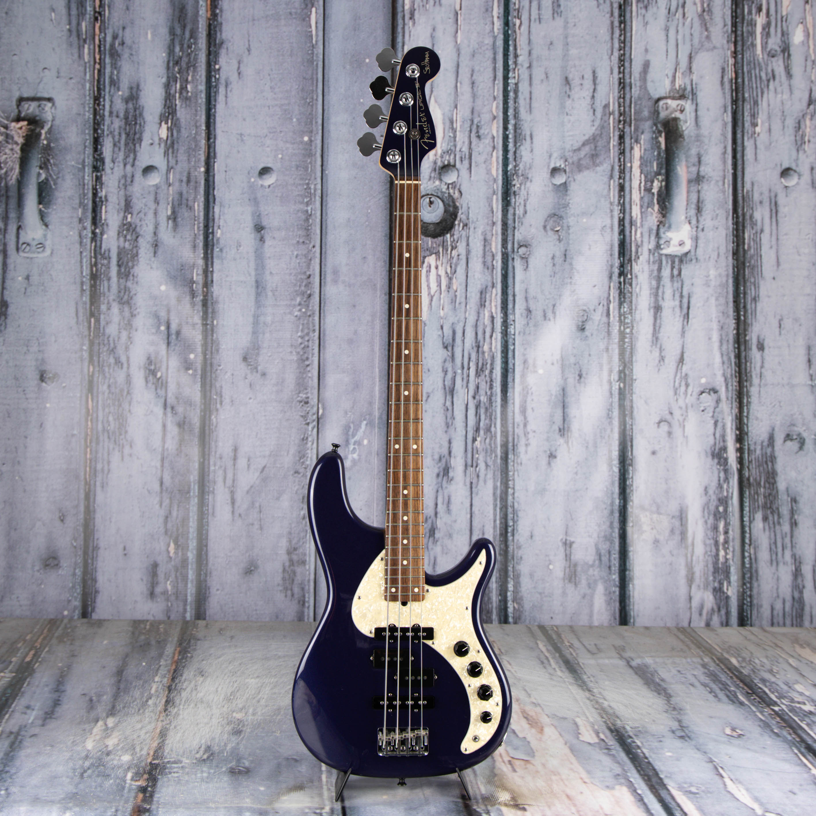 Used Fender Stu Hamm Urge II Electric Bass Guitar, 2006, Bright Sapphire Metallic, front