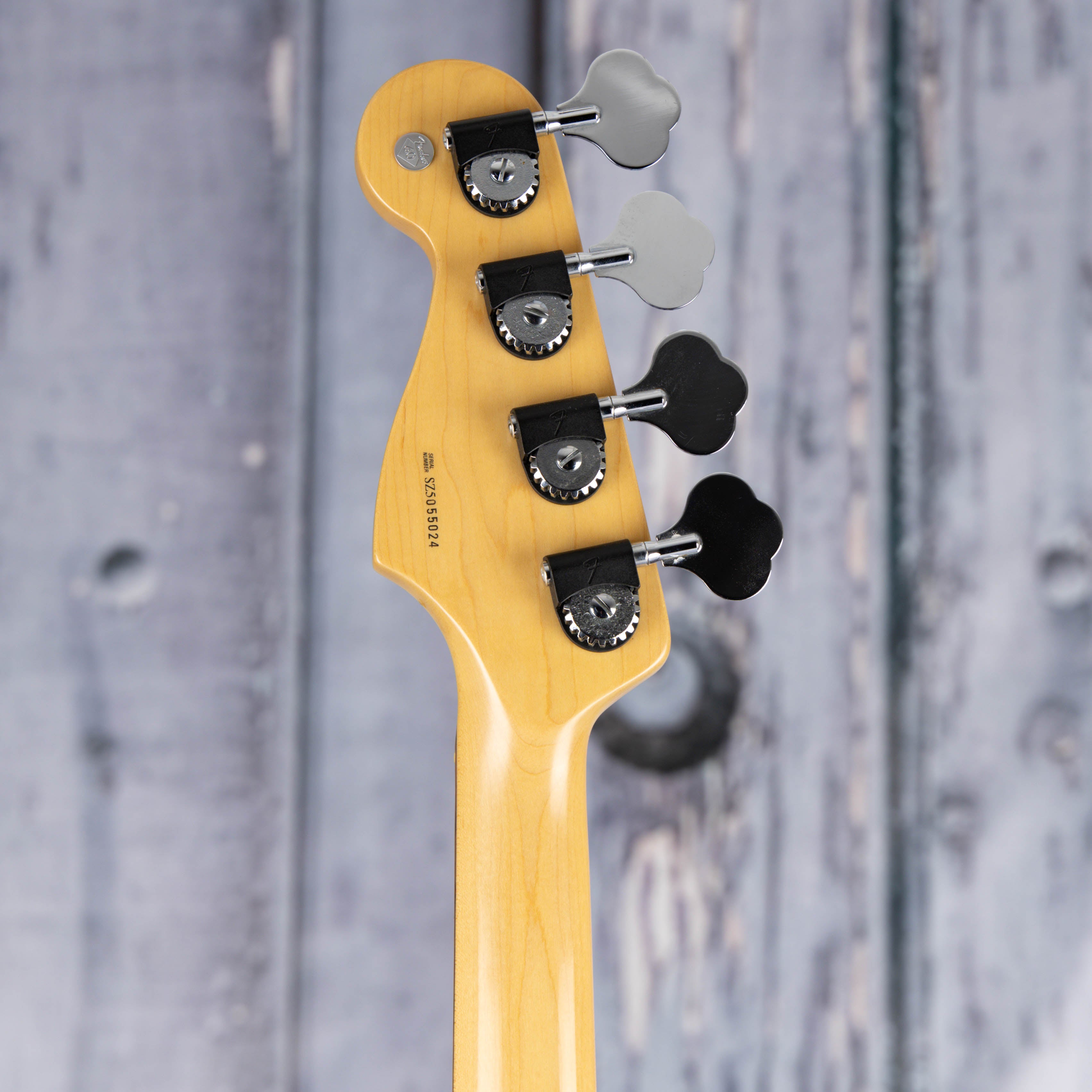 Used Fender Stu Hamm Urge II Electric Bass Guitar, 2006, Bright Sapphire Metallic, back headstock