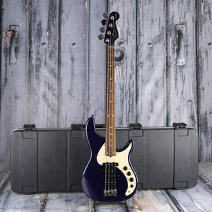Used Fender Stu Hamm Urge II Electric Bass Guitar, 2006, Bright Sapphire Metallic, case