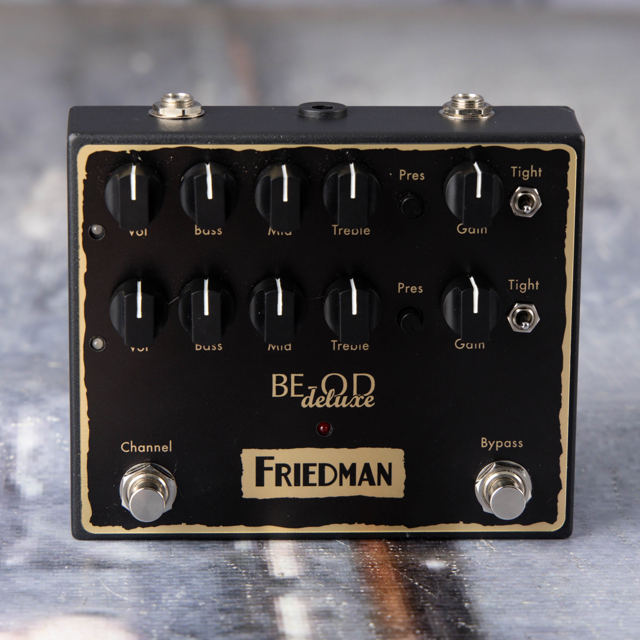 Used Friedman BE-OD Deluxe Dual Overdrive Effects Pedal, front