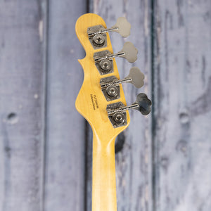 Used G&L Fullertone Deluxe Electric Bass Guitar, 2021, 3-Tone Sunburst, back headstock