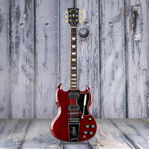 Used Gibson 1961 SG Standard Maestro Vibrola Electric Guitar, Vintage Cherry, front