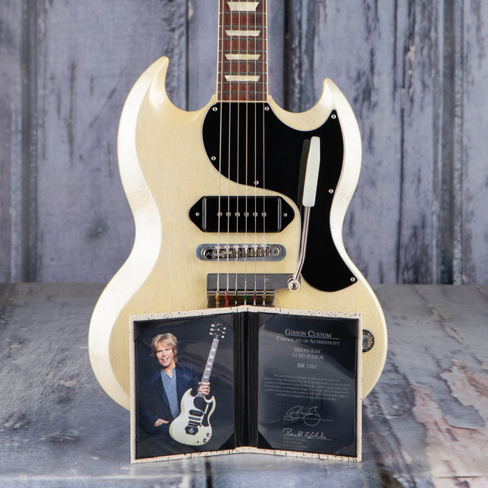 Used 2020 Gibson Custom Shop Brian Ray '62 SG Junior, White Fox