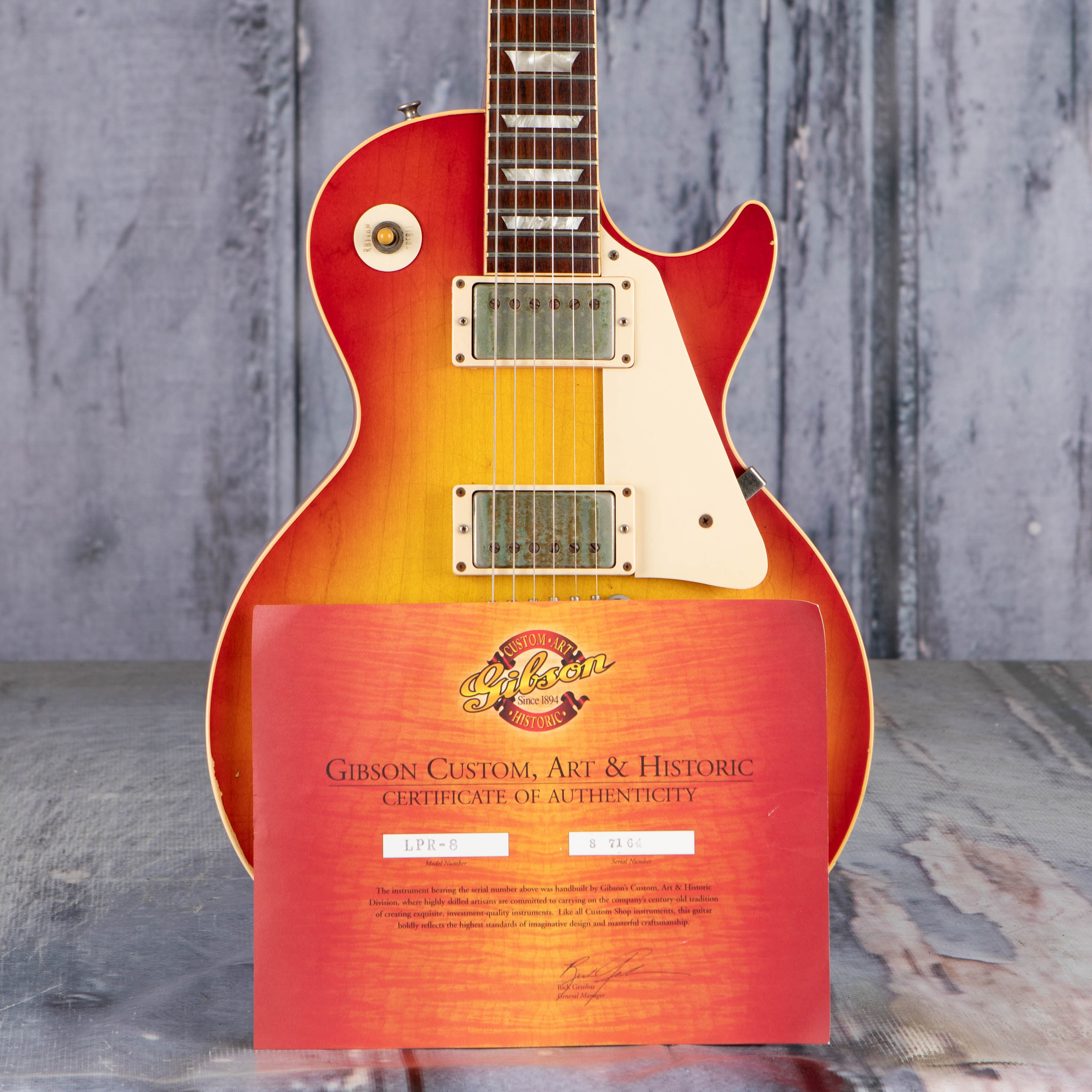 Used 2007 Gibson Custom Shop Les Paul 1958 Reissue, Cherry