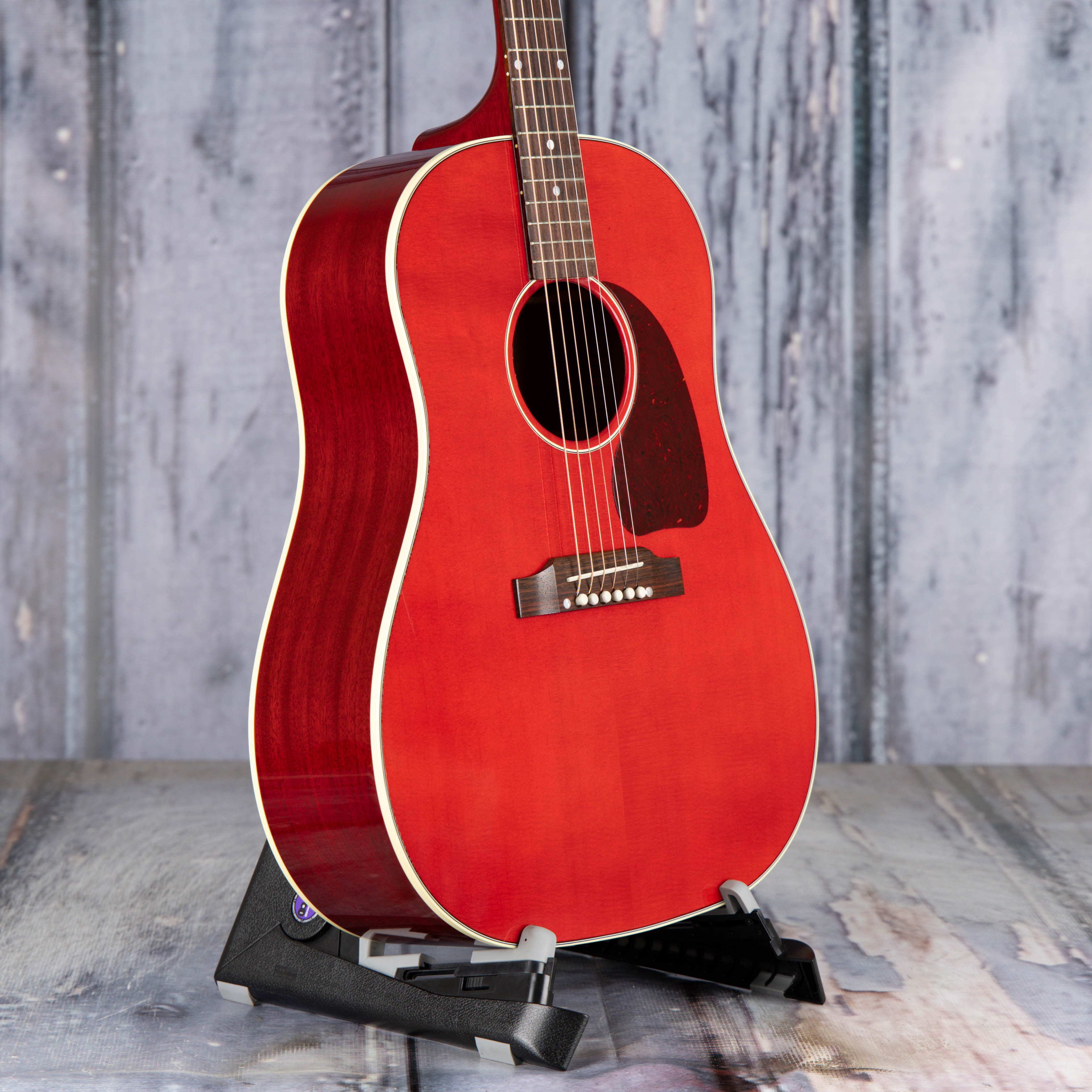 Used Gibson J-45 Standard Acoustic/Electric Guitar, 2022, Cherry, angle