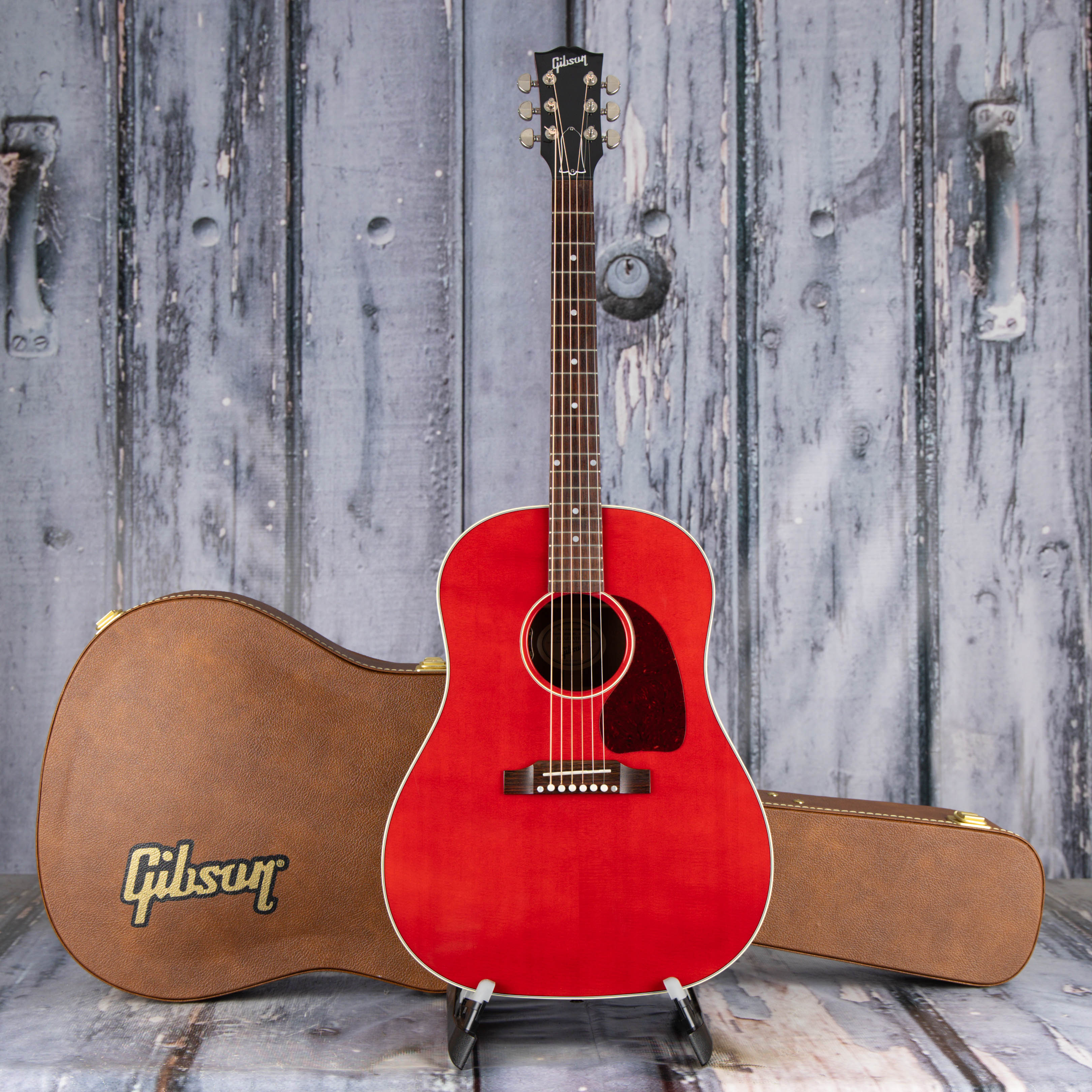 Used Gibson J-45 Standard Acoustic/Electric Guitar, 2022, Cherry, case