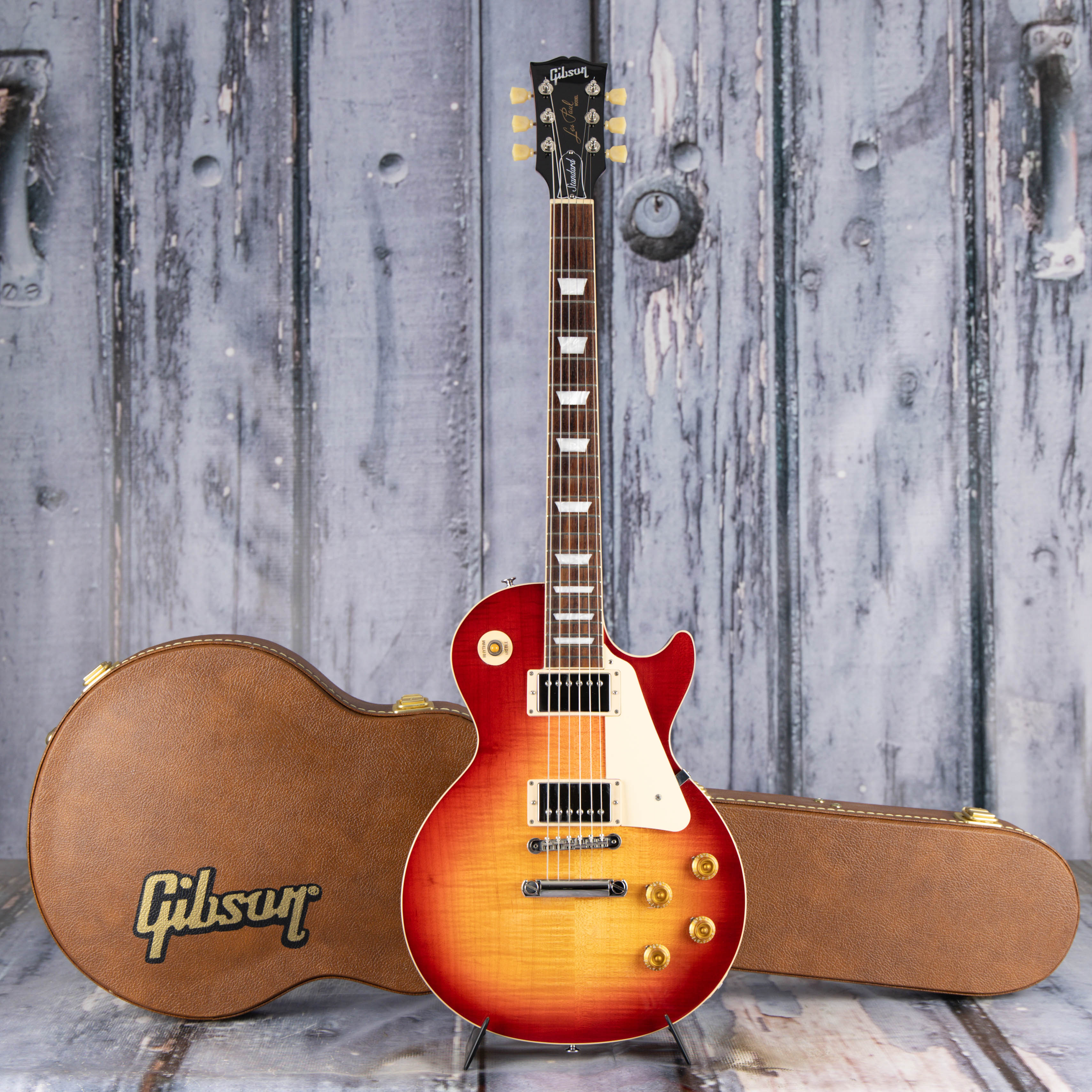 Used Gibson Les Paul 50s Standard Electric Guitar, 2022, Cherry Sunburst, case
