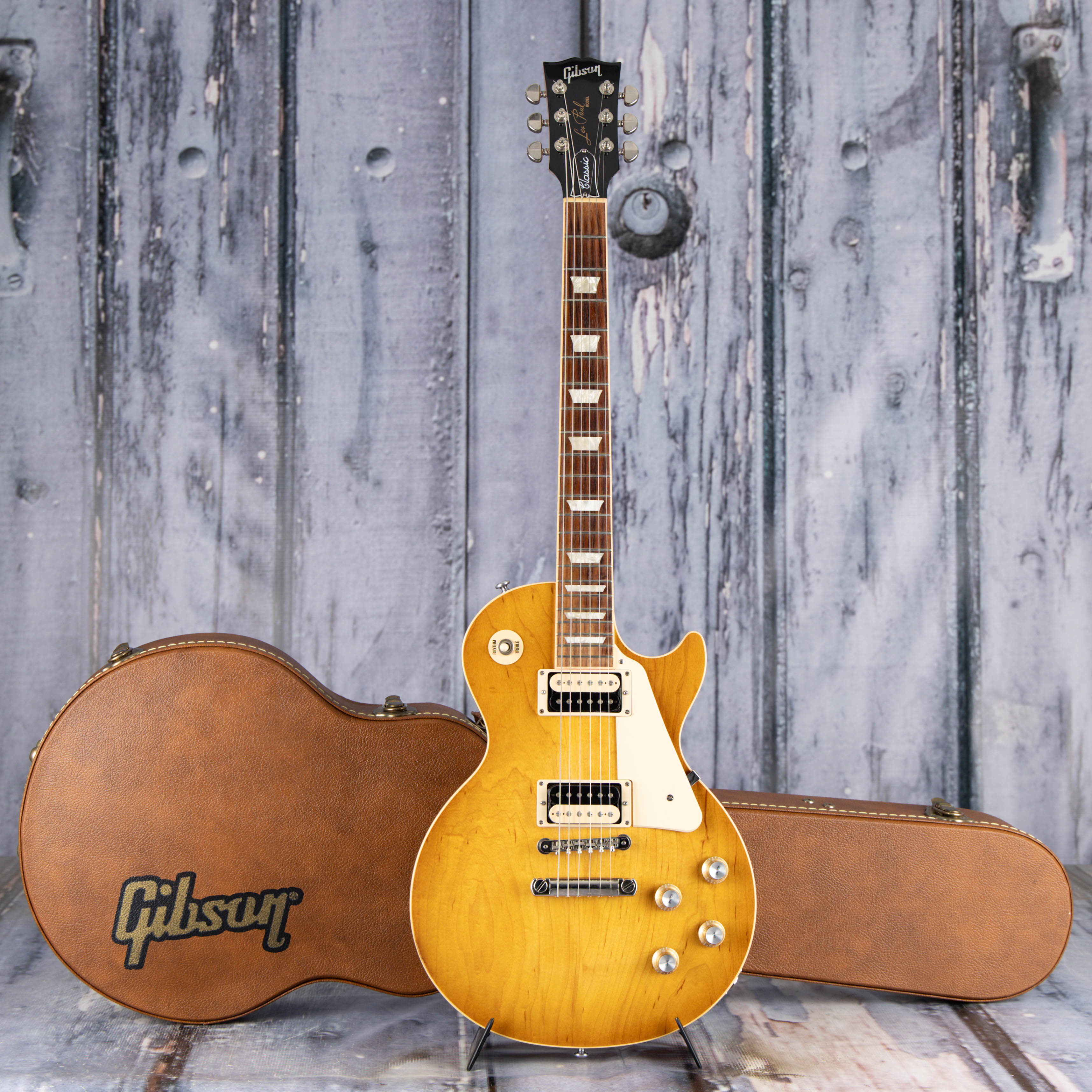 Used Gibson Les Paul Classic Electric Guitar, 2019, Unburst, front