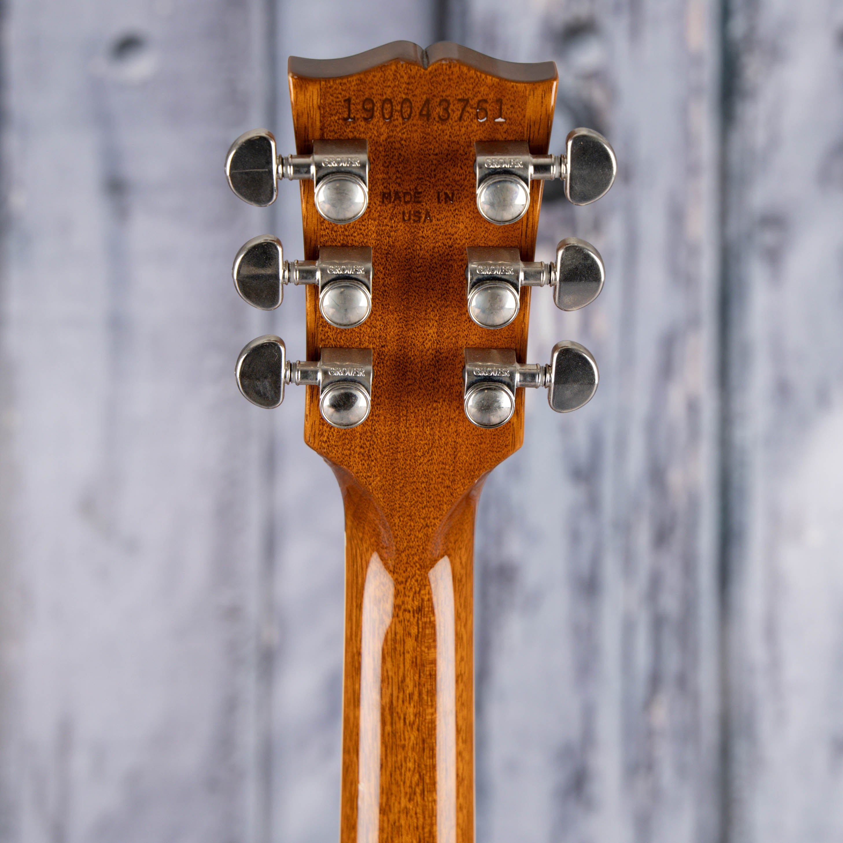 Used Gibson Les Paul Classic Electric Guitar, 2019, Unburst, back headstock