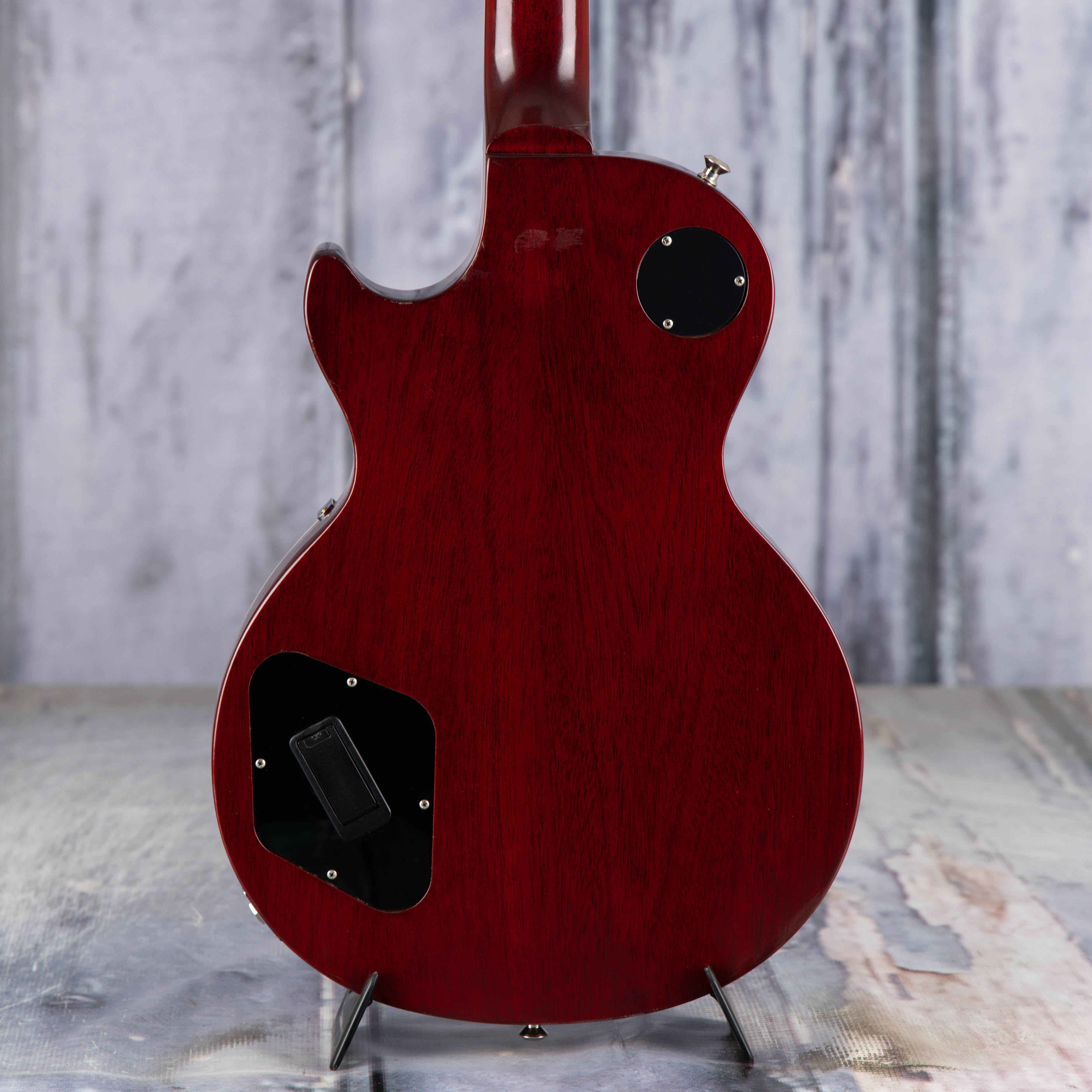 Used Gibson Les Paul Traditional PRO II Electric Guitar, 2013, Transparent Red, back closeup