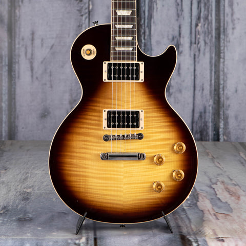 Used Gibson Slash Les Paul Standard Electric Guitar, 2022, November Burst, front closeup