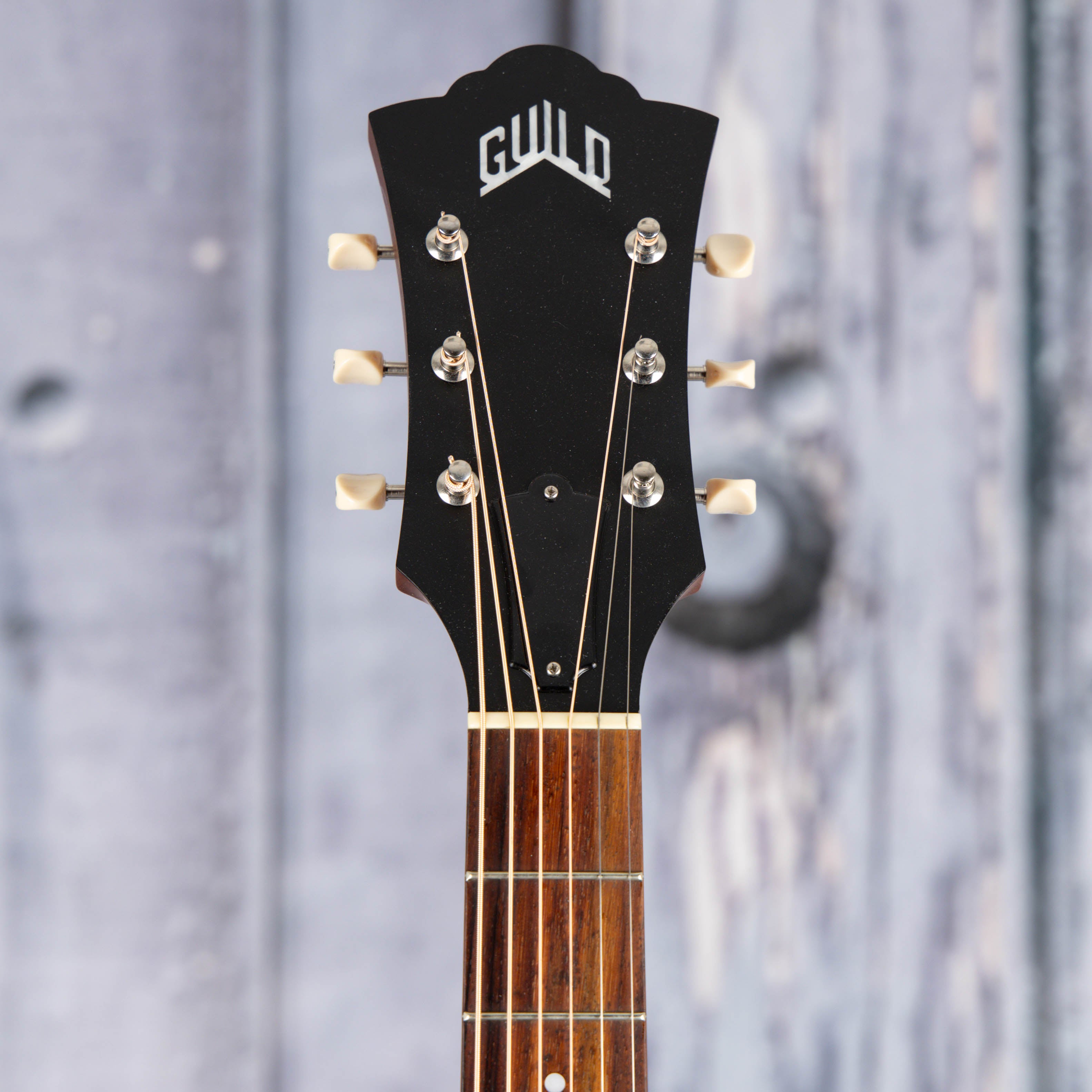 Used Guild F40 Standard Acoustic/Electric Guitar, 2023, Natural, front headstock