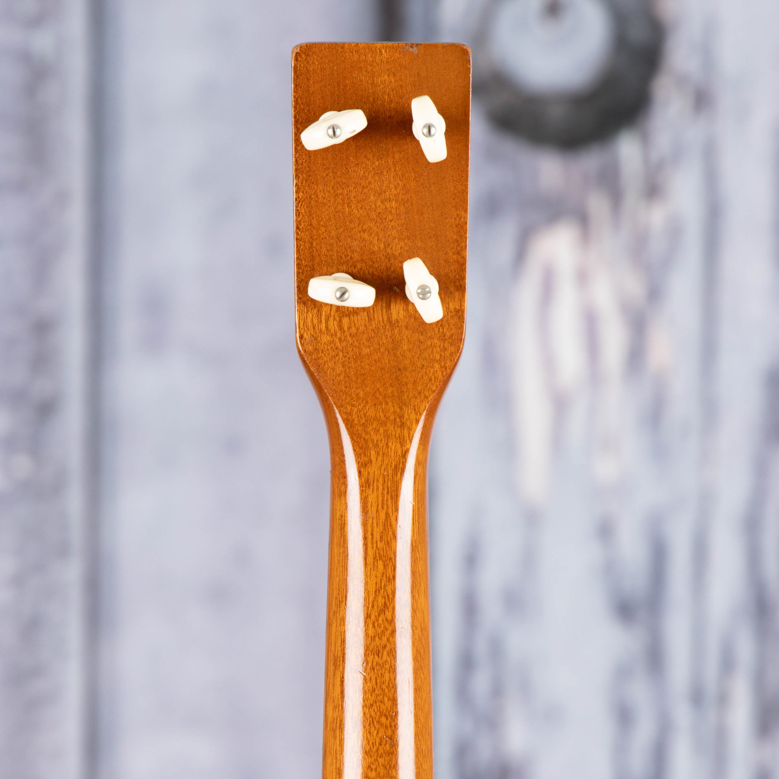 Used Harmony Baritone Ukulele, 1960s, Natural, back headstock