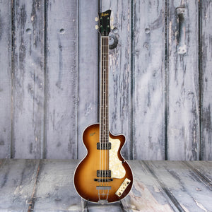 Used Höfner Club 500/2 Hollowbody Bass Guitar, Sunburst, front