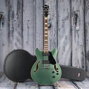 Used Ibanez Artcore AS73 Semi-Hollowbody Guitar, Olive Metallic, case