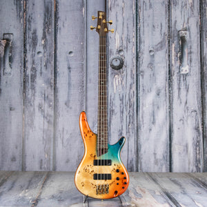 Used Ibanez Premium SR1600D Electric Bass Guitar, Autumn Sunset Sky, front