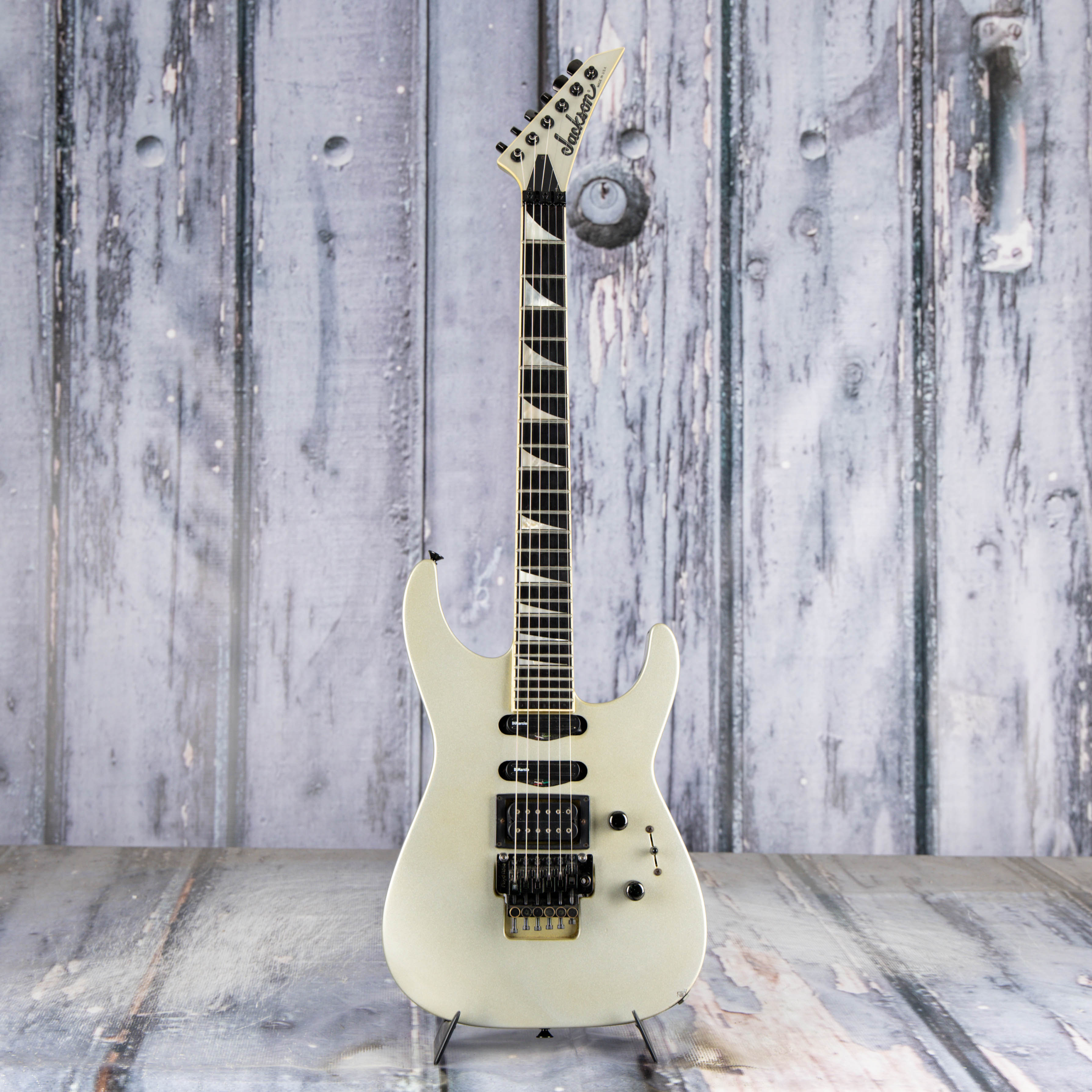 Used Jackson Soloist SL-1 Custom Electric Guitar, 1990, Silver, front